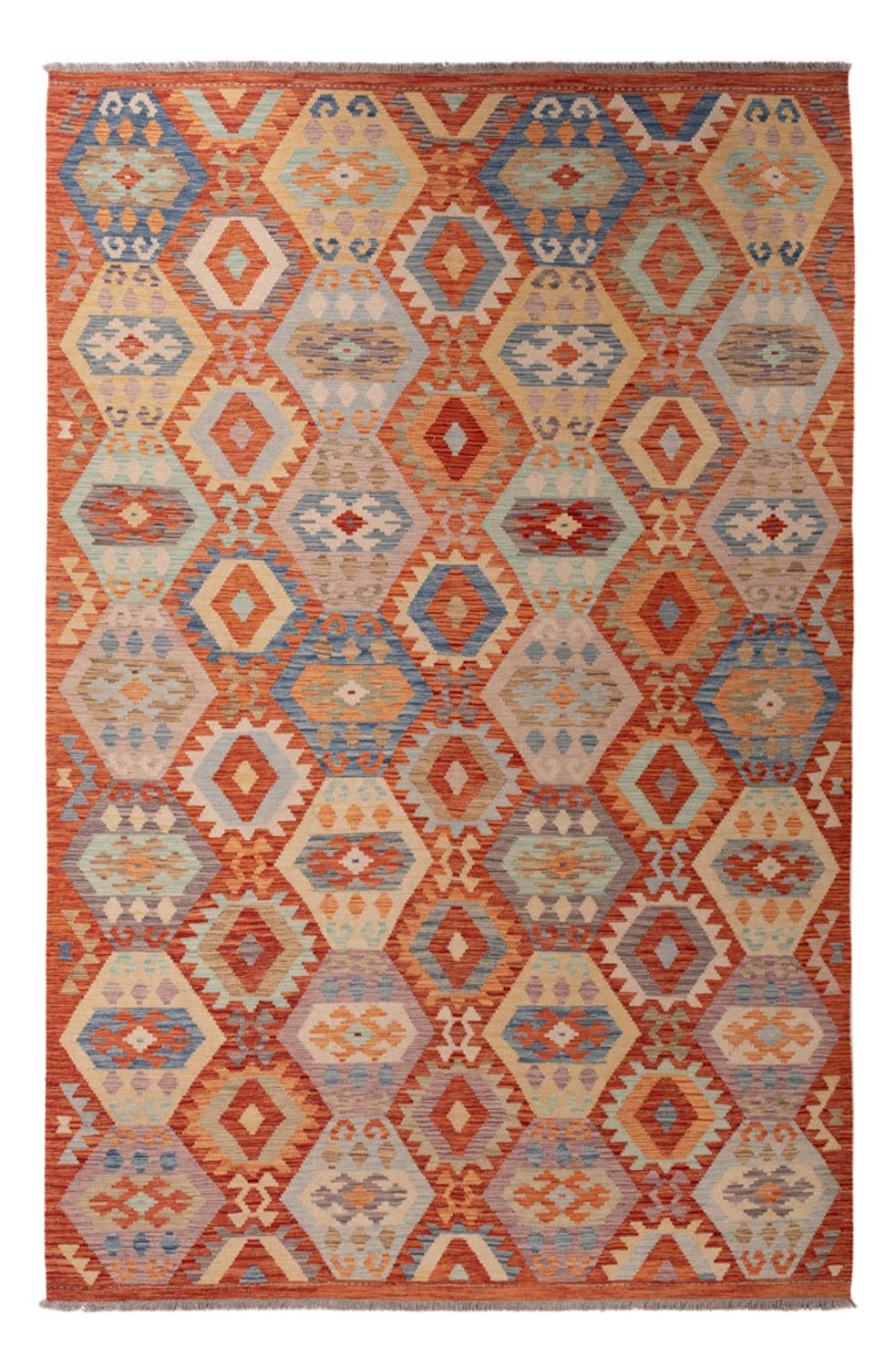 Kelim Carpet - Splash - 310 x 204 cm - flerfärgad