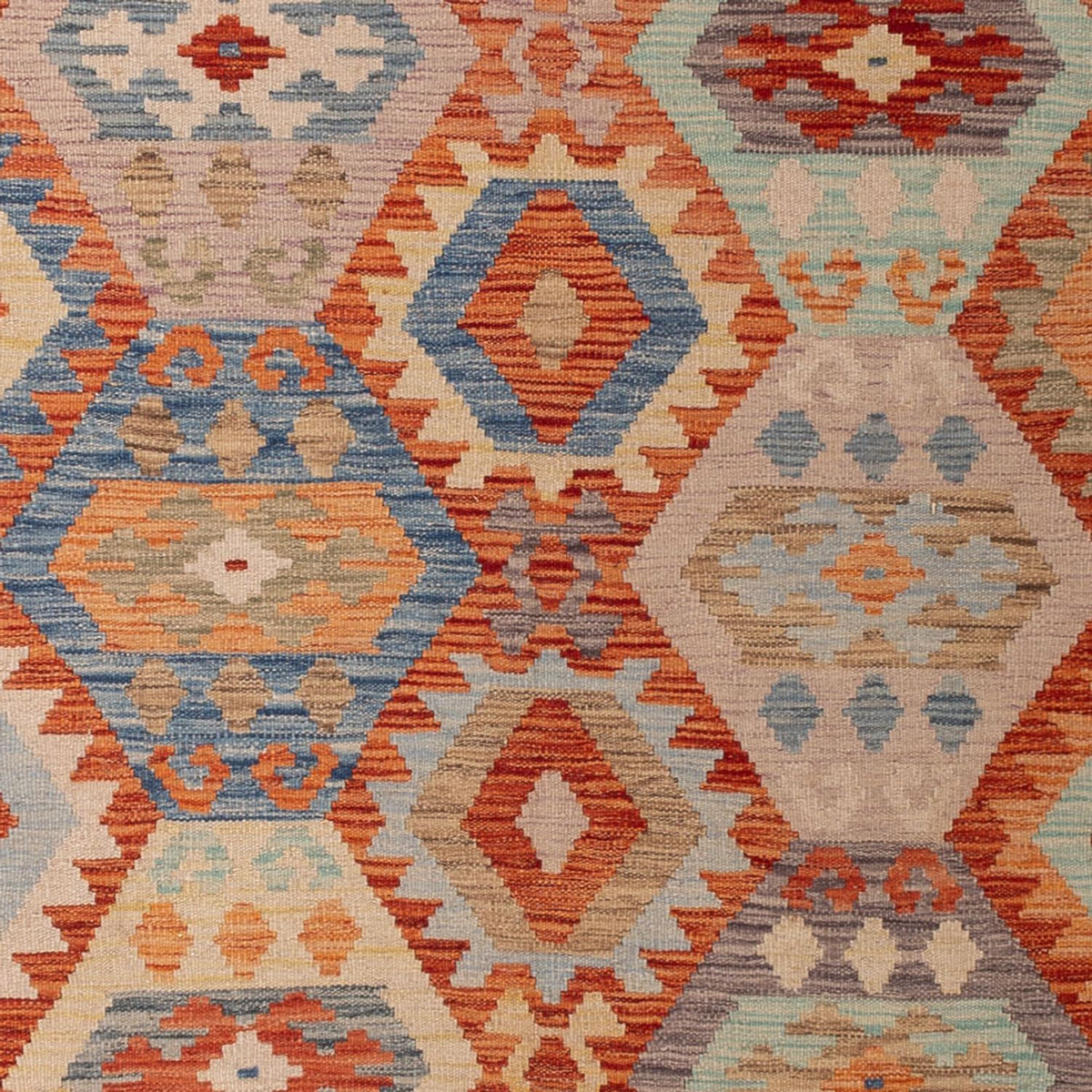 Kelim Carpet - Splash - 310 x 204 cm - flerfärgad