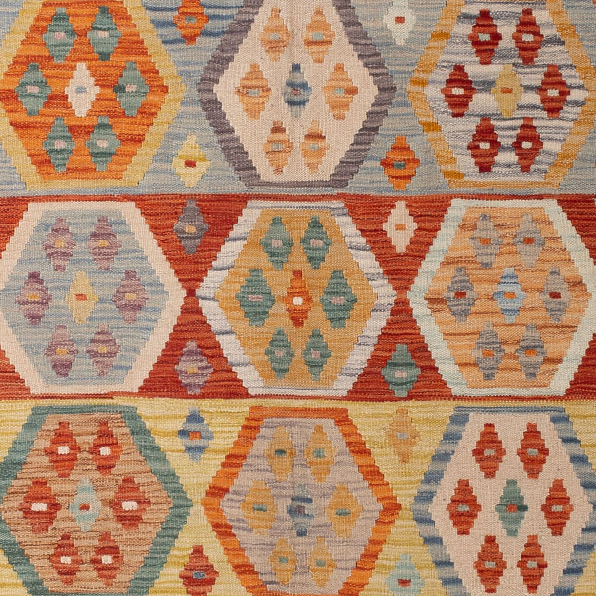 Kelim Carpet - Splash - 305 x 200 cm - flerfärgad