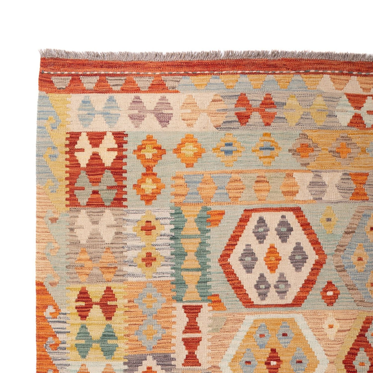 Kelim Carpet - Splash - 305 x 200 cm - flerfärgad