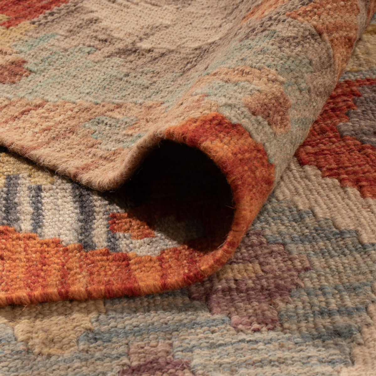 Kelim Carpet - Splash - 305 x 200 cm - flerfärgad