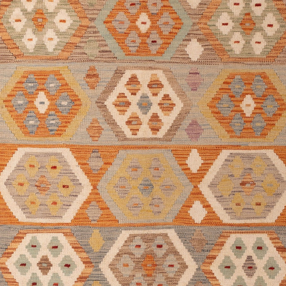 Kelim Carpet - Splash - 298 x 197 cm - flerfärgad