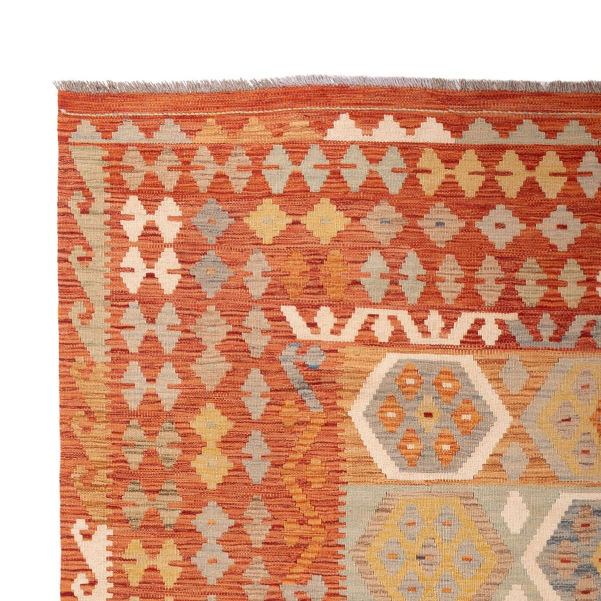 Kelim Carpet - Splash - 298 x 197 cm - flerfärgad