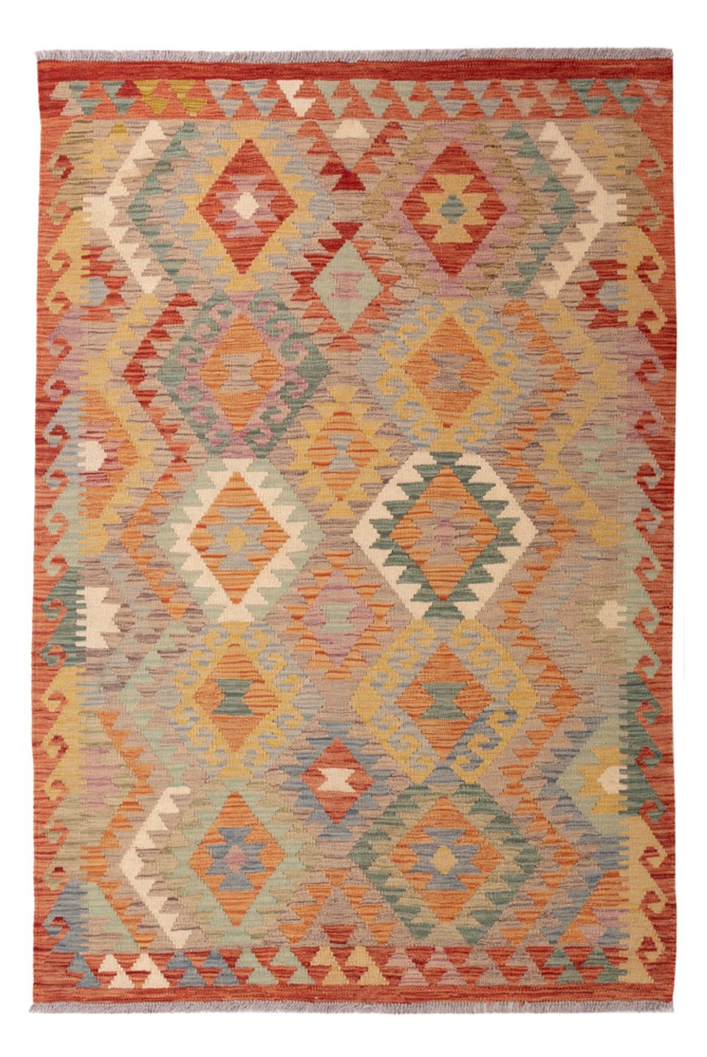 Kelim Carpet - Splash - 175 x 118 cm - flerfärgad