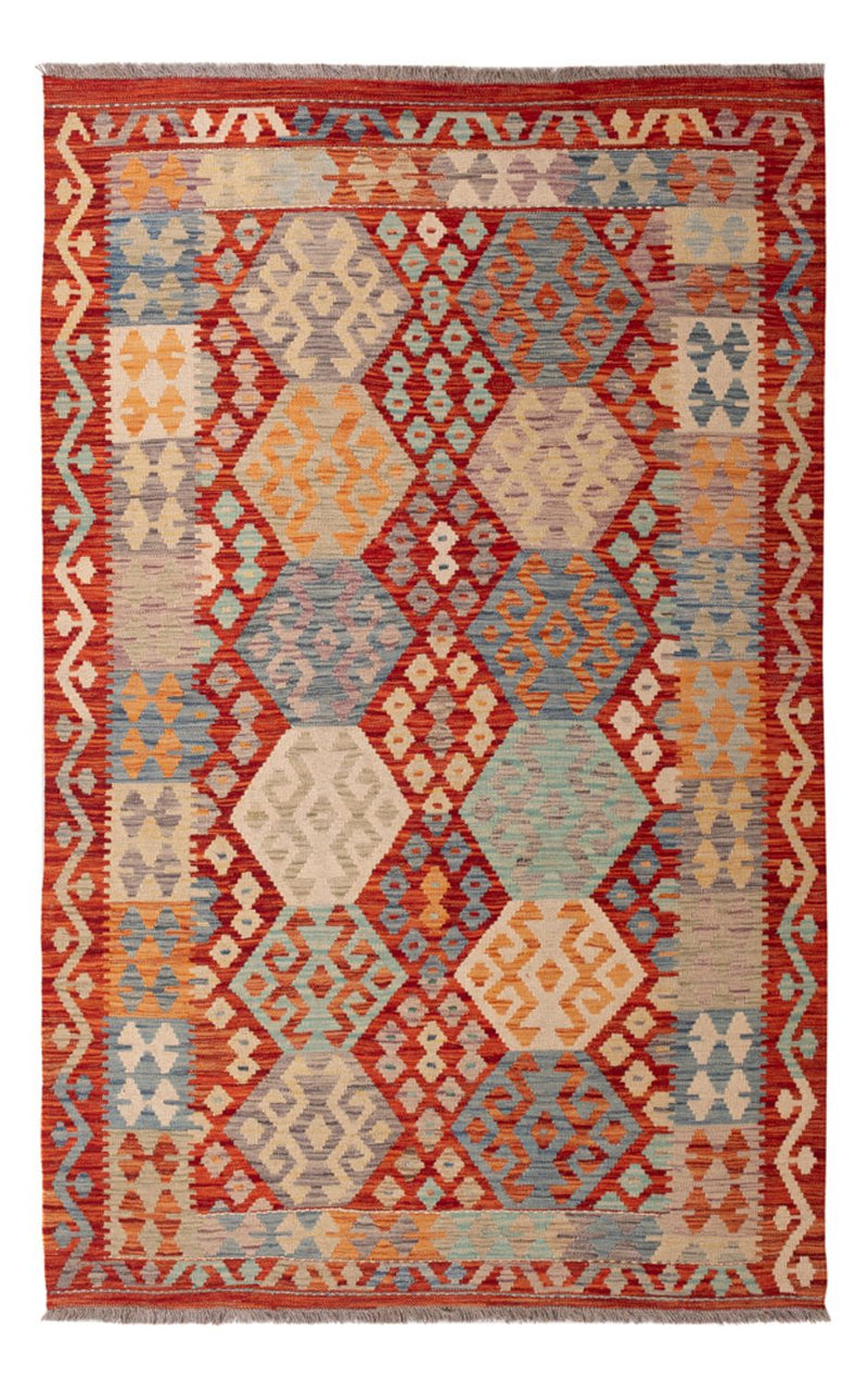 Kelim Carpet - Splash - 201 x 127 cm - flerfärgad