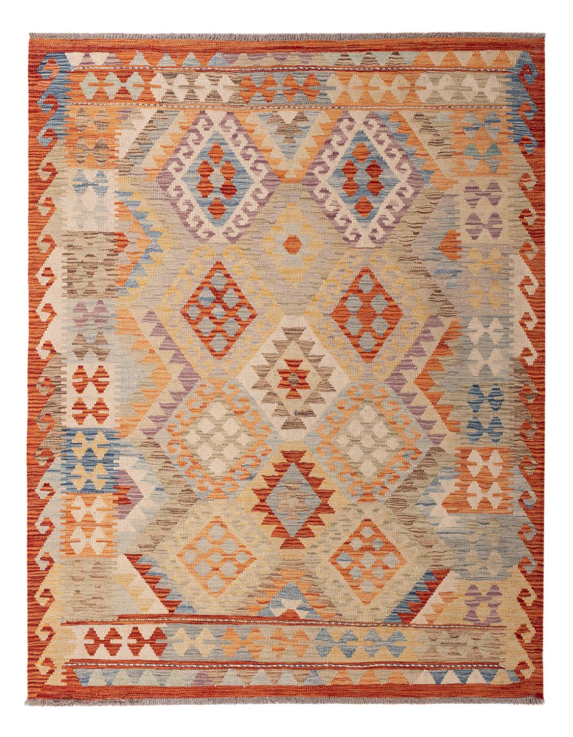 Kelim Carpet - Splash - 170 x 132 cm - flerfärgad