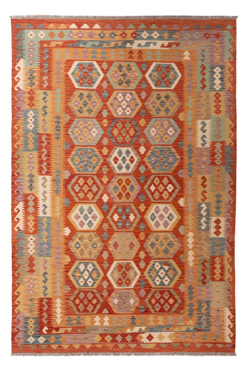 Kelim Carpet - Splash - 295 x 195 cm - flerfärgad