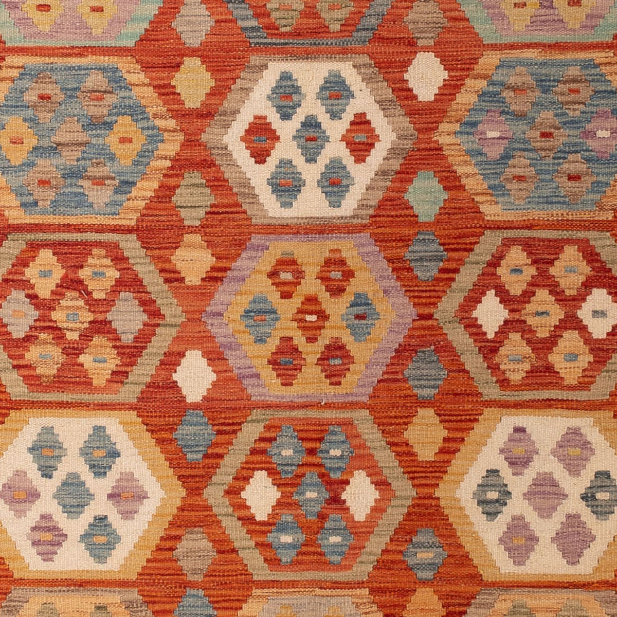 Kelim Carpet - Splash - 295 x 195 cm - flerfärgad