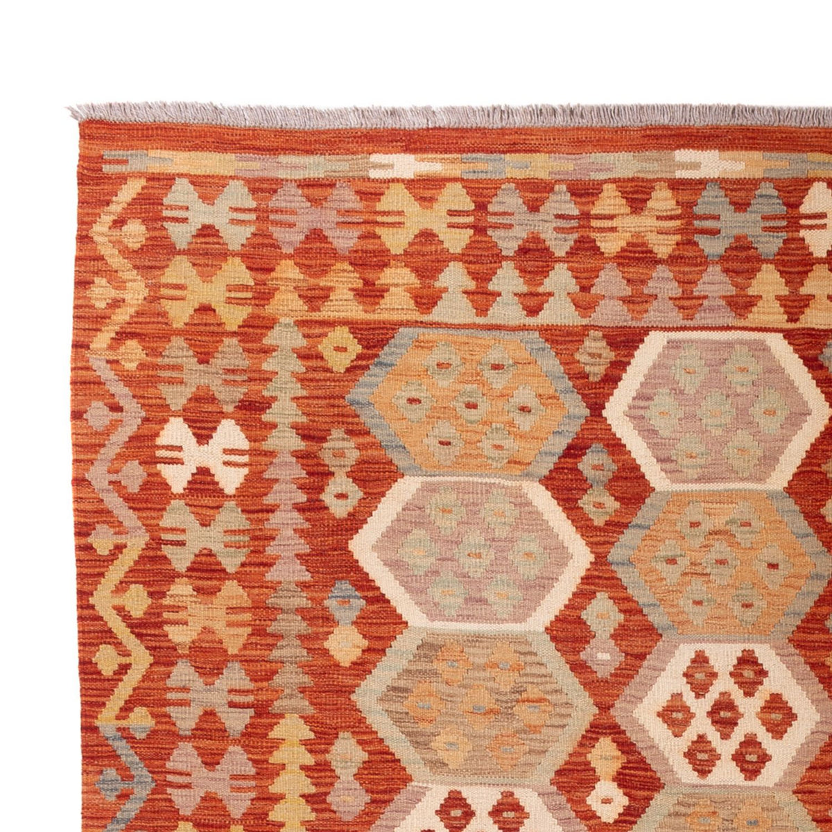 Kelim Carpet - Splash - 289 x 203 cm - flerfärgad