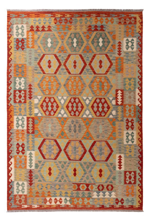 Kelim Carpet - Splash - 294 x 202 cm - flerfärgad