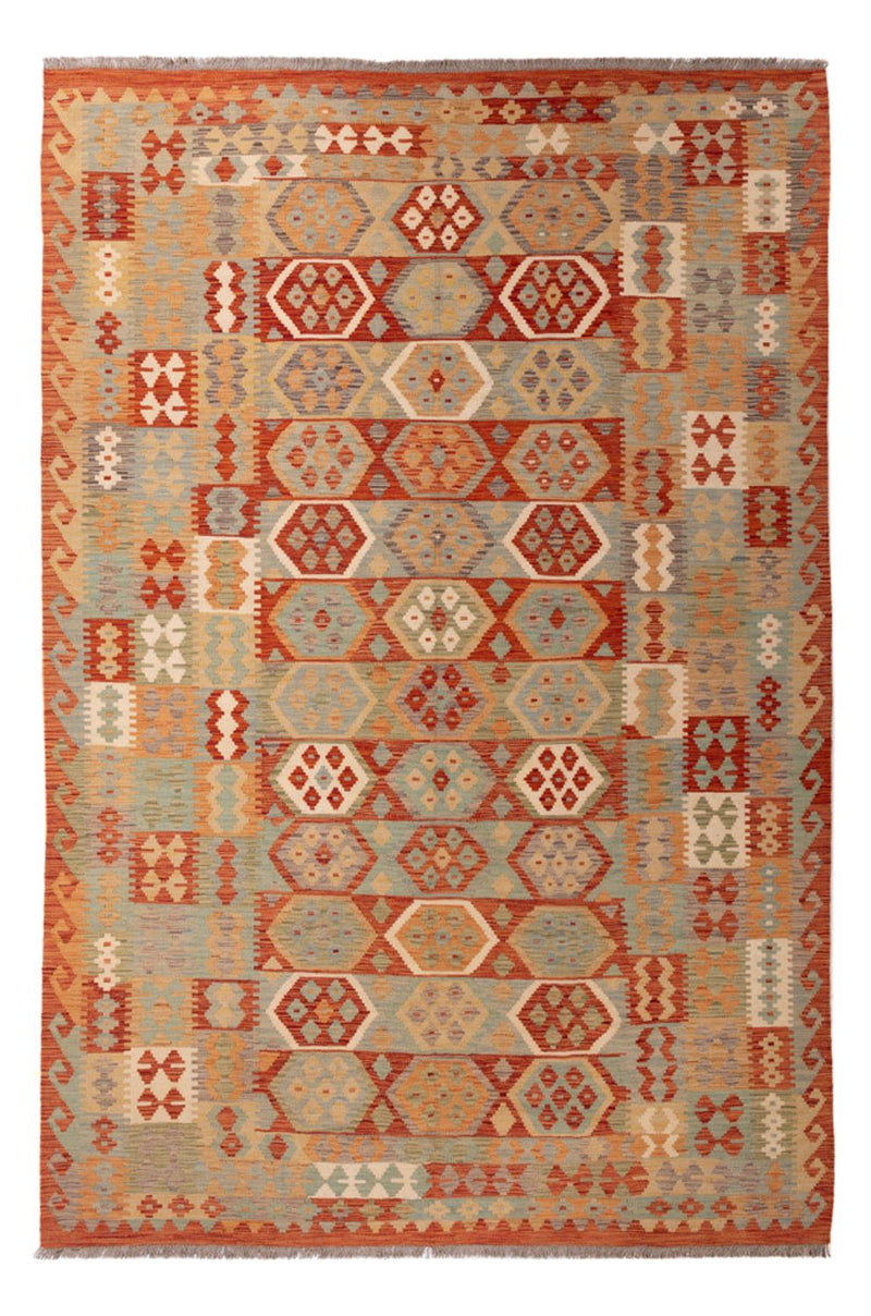 Kelim Carpet - Splash - 306 x 203 cm - flerfärgad