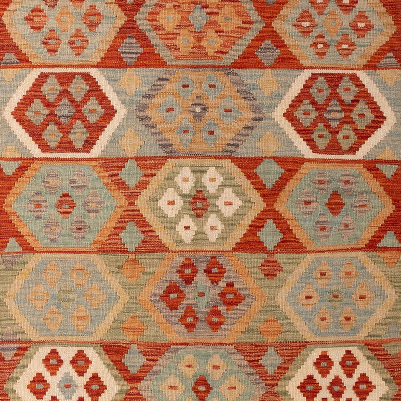 Kelim Carpet - Splash - 306 x 203 cm - flerfärgad