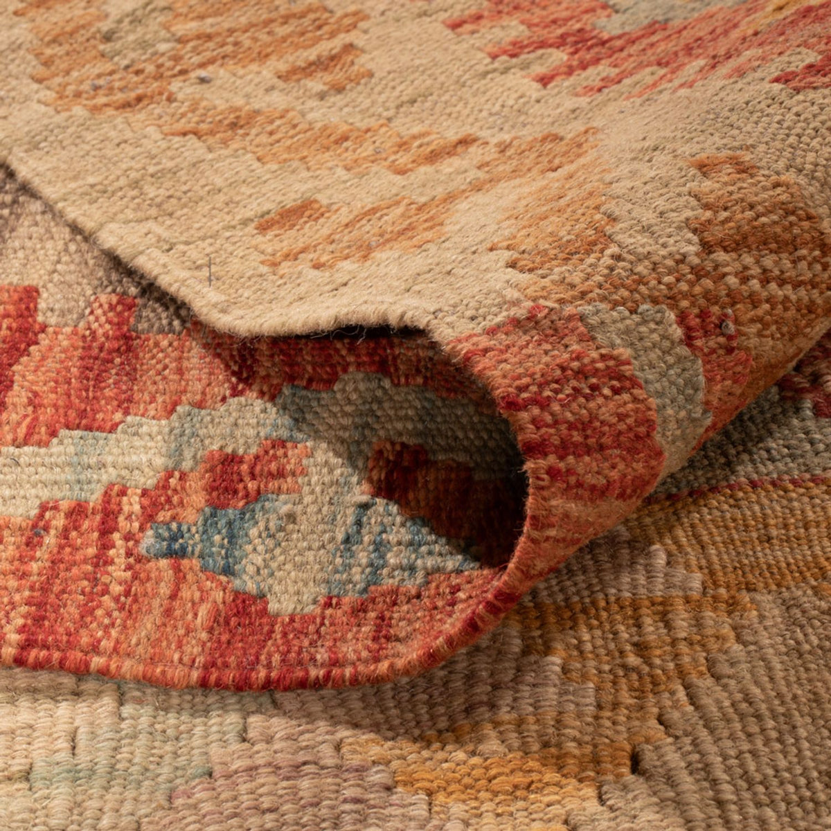 Kelim Carpet - Splash - 301 x 199 cm - flerfärgad