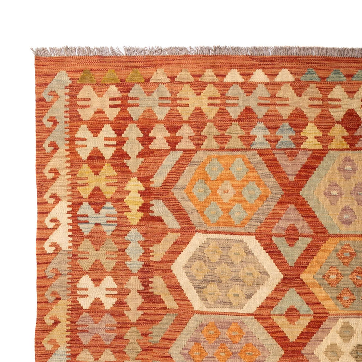 Kelim Carpet - Splash - 302 x 198 cm - flerfärgad