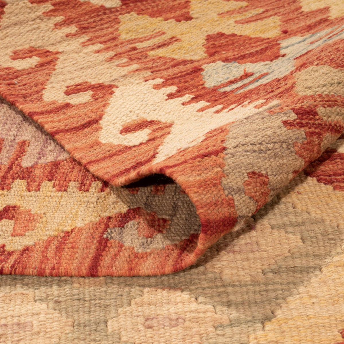 Kelim Carpet - Splash - 302 x 198 cm - flerfärgad