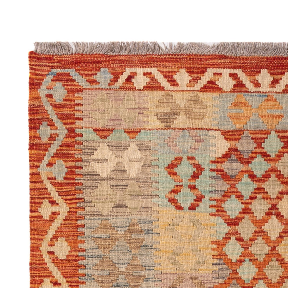 Kelim Carpet - Splash - 200 x 122 cm - flerfärgad