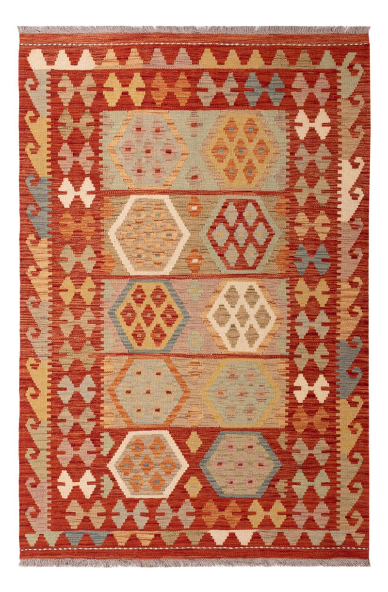Kelim Carpet - Splash - 185 x 122 cm - flerfärgad