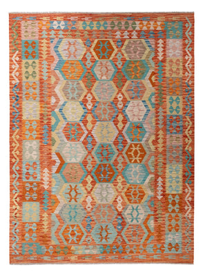 Kelim Carpet - Splash - 294 x 210 cm - flerfärgad