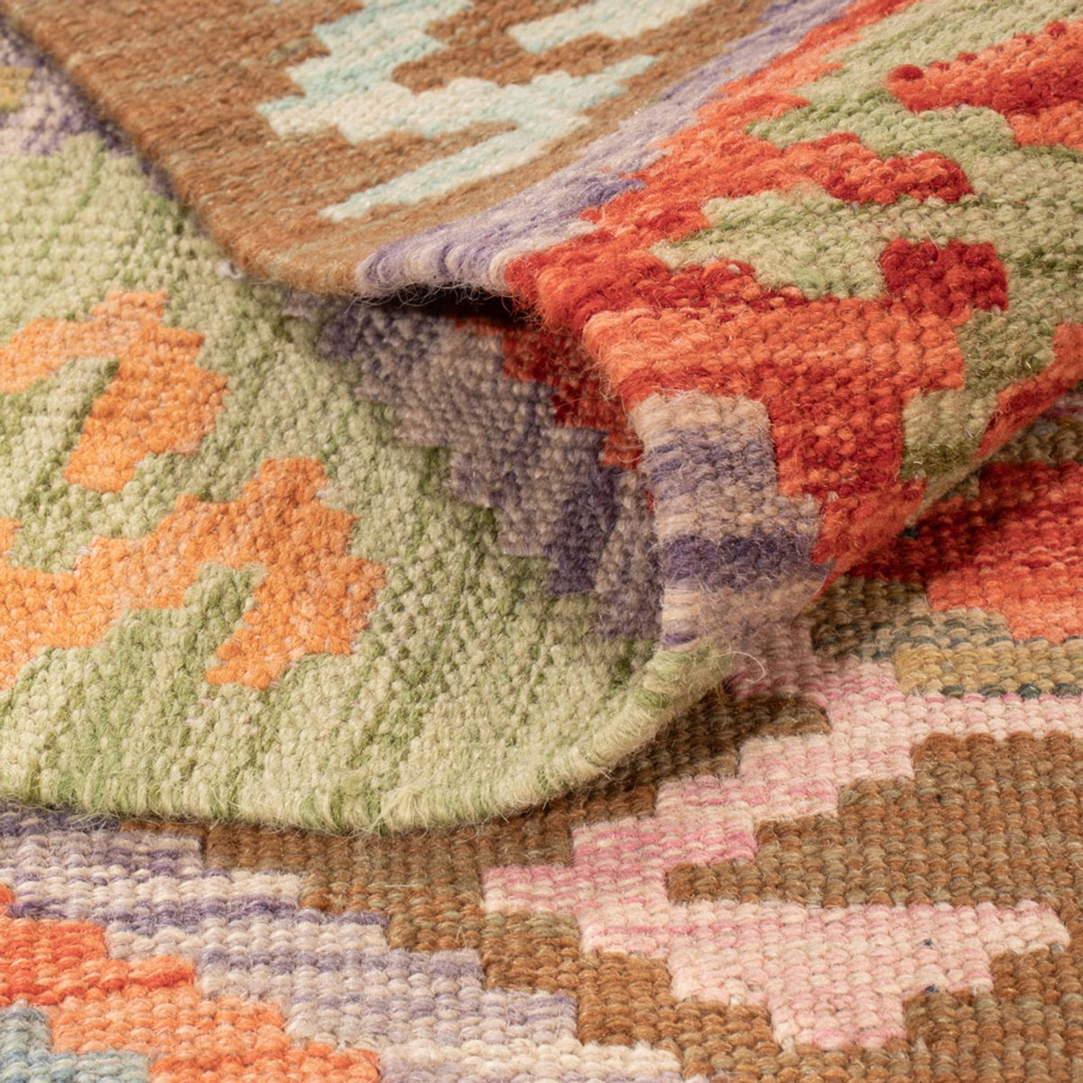 Kelim Carpet - Splash - 292 x 204 cm - flerfärgad