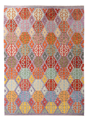 Kelim Carpet - Splash - 290 x 214 cm - flerfärgad