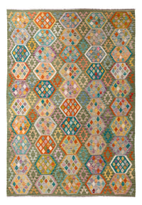 Kelim Carpet - Splash - 299 x 200 cm - flerfärgad