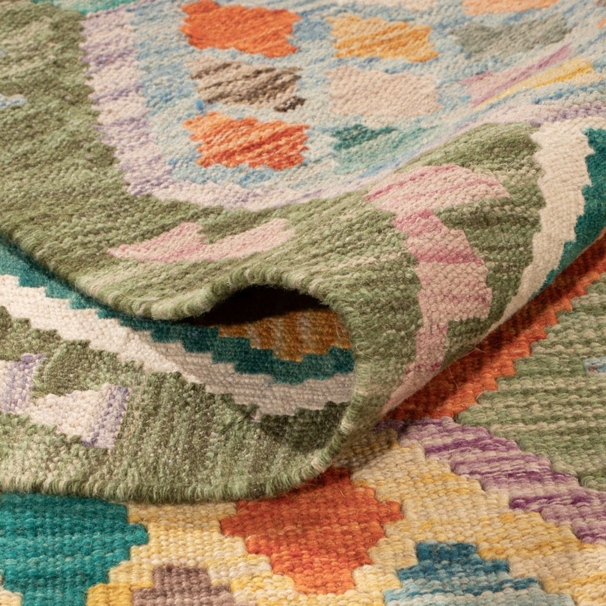 Kelim Carpet - Splash - 299 x 200 cm - flerfärgad