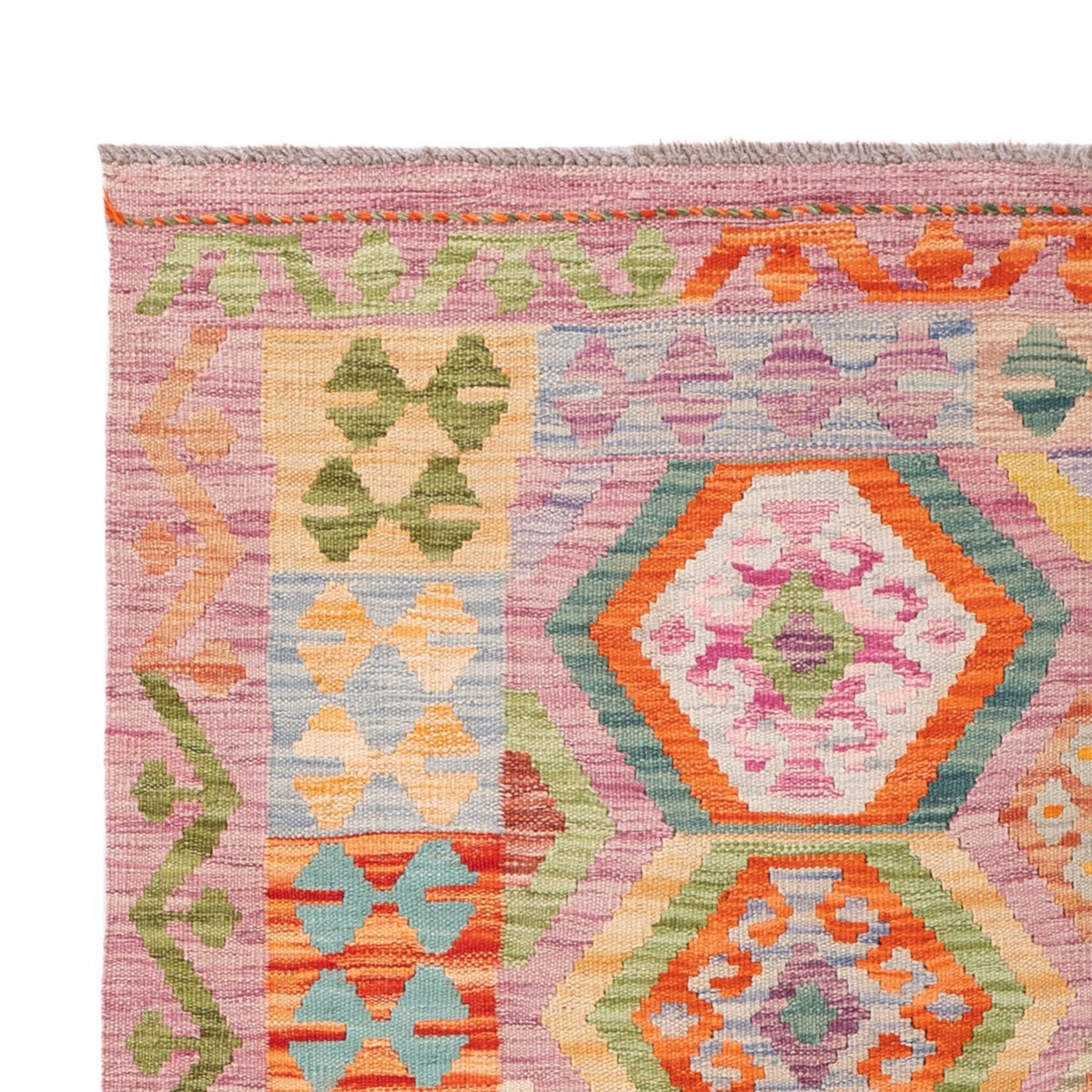 Kelim Carpet - Splash - 187 x 127 cm - flerfärgad