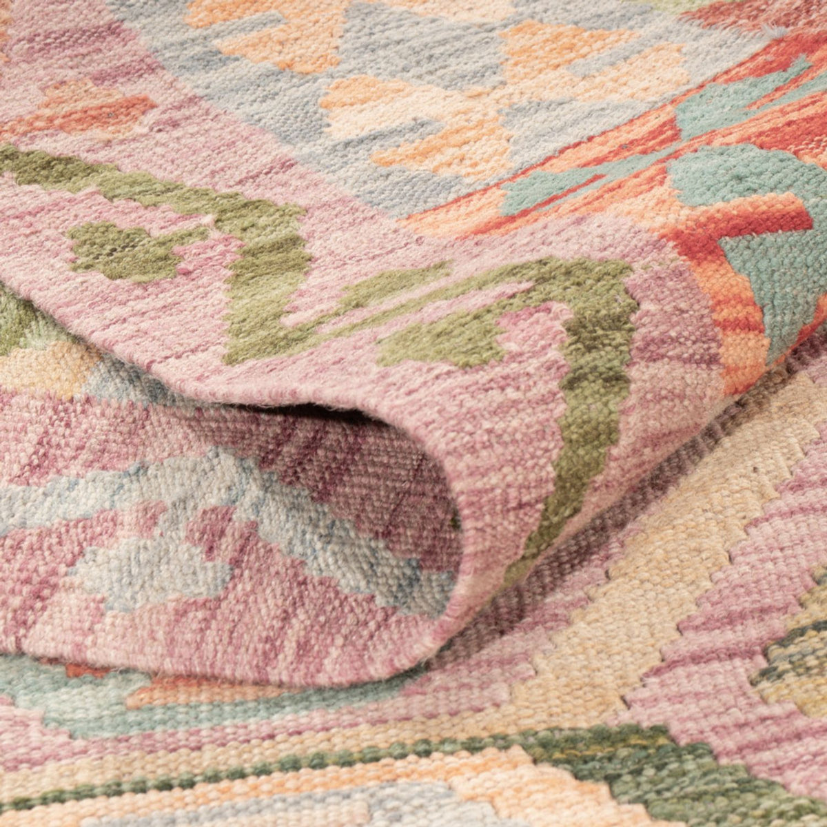 Kelim Carpet - Splash - 187 x 127 cm - flerfärgad