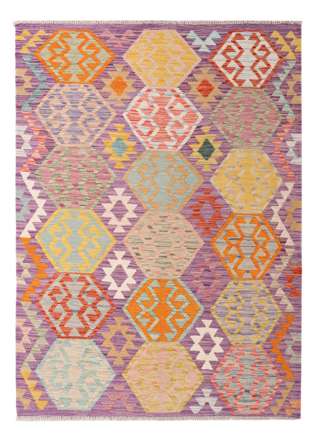 Kelim Carpet - Splash - 172 x 122 cm - flerfärgad
