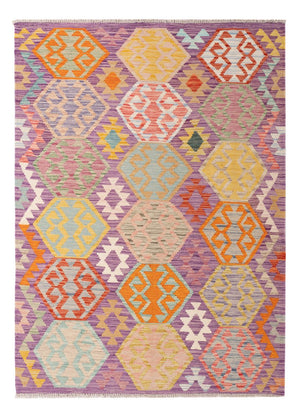 Kelim Carpet - Splash - 172 x 122 cm - flerfärgad