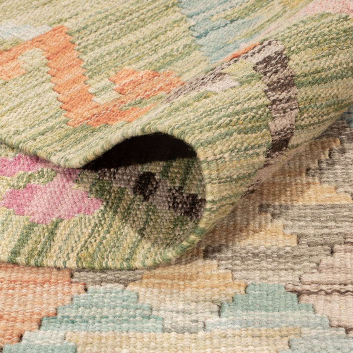 Kelim Carpet - Splash - 181 x 120 cm - flerfärgad