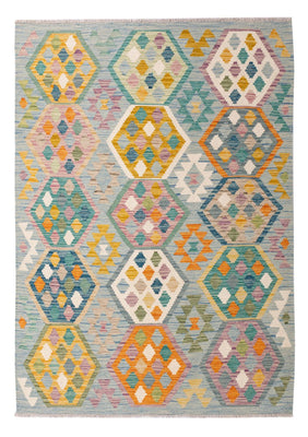 Kelim Carpet - Splash - 177 x 124 cm - flerfärgad