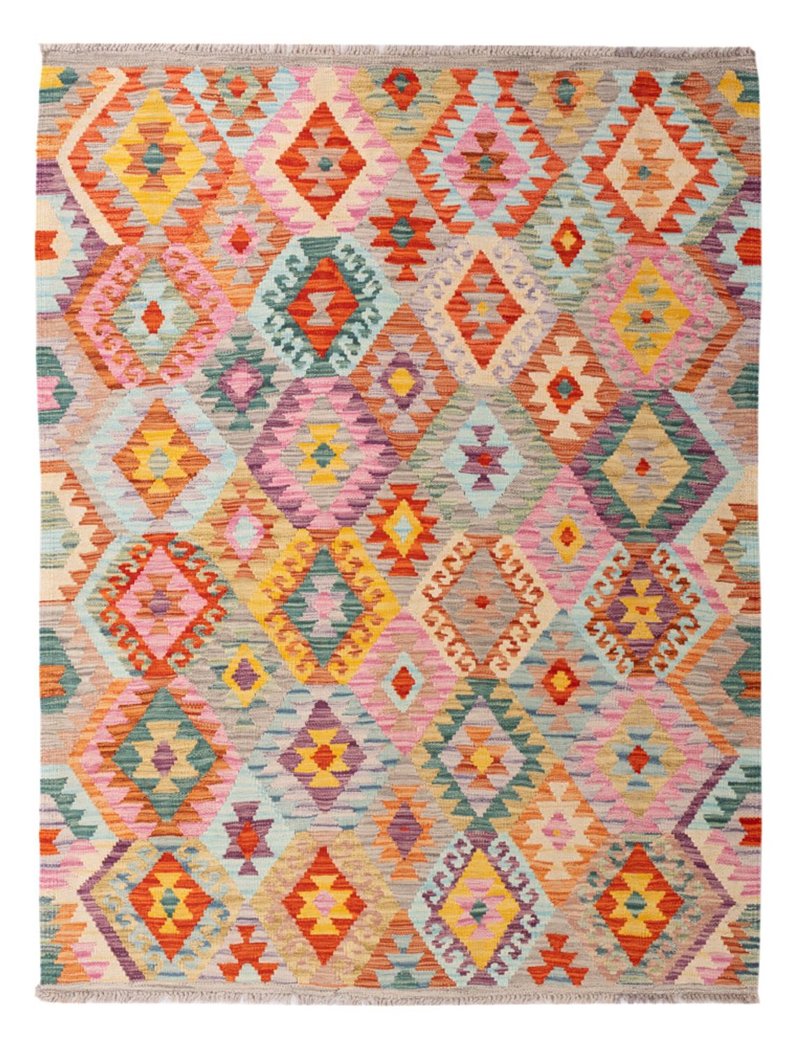Kelim Carpet - Splash - 171 x 133 cm - flerfärgad