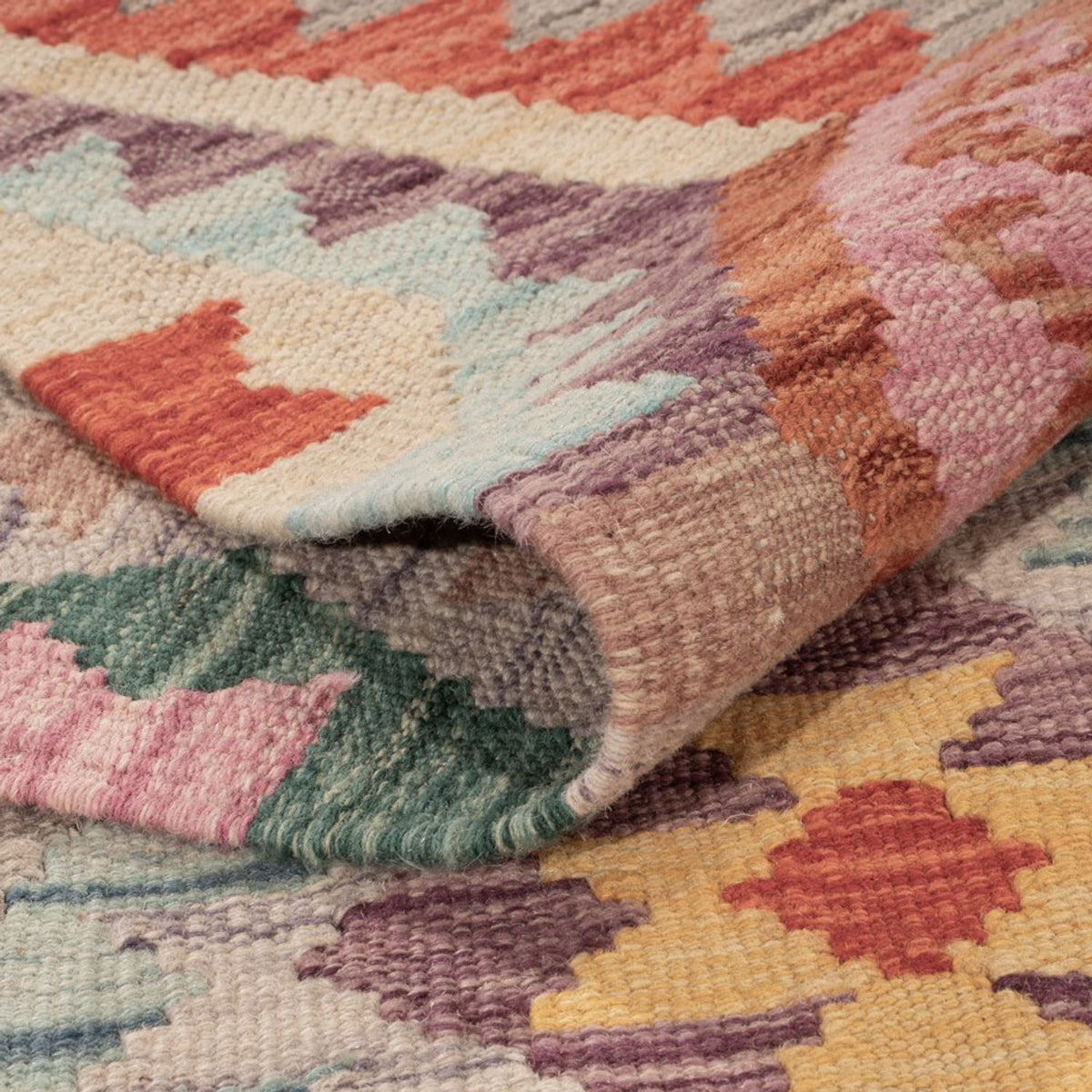 Kelim Carpet - Splash - 171 x 133 cm - flerfärgad