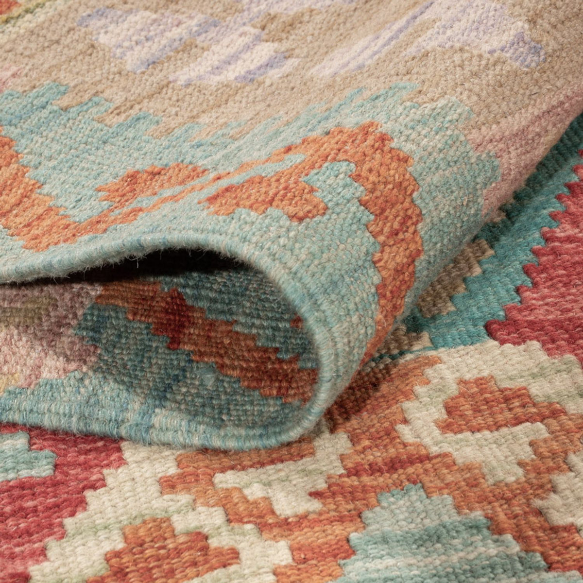 Kelim Carpet - Splash - 186 x 132 cm - flerfärgad