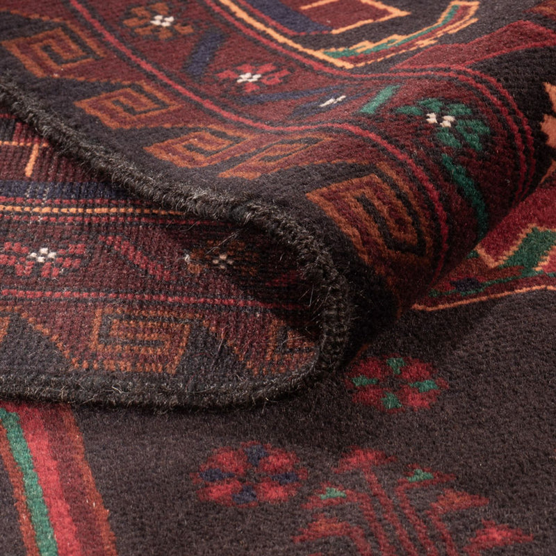 Baluch-matta - 207 x 127 cm - mörkröd