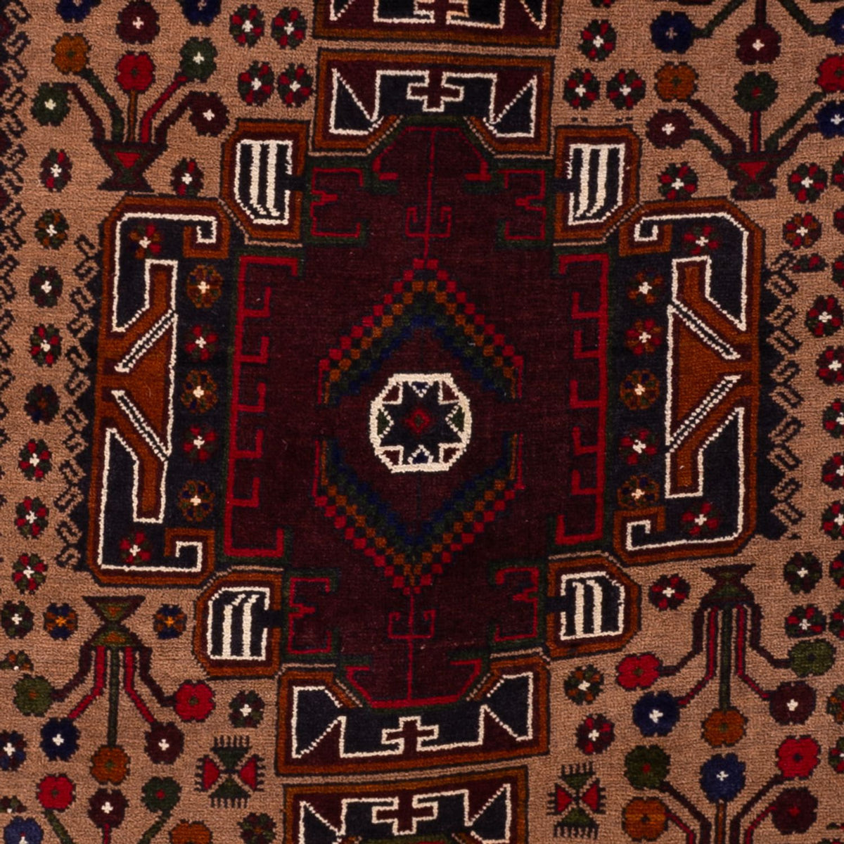 Runner Baluch-matta - 209 x 107 cm - rost