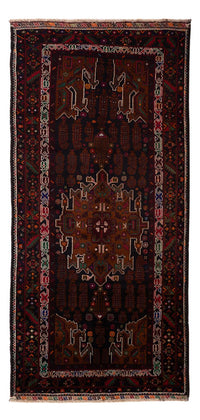 Runner Baluch-matta - 222 x 103 cm - mörkröd