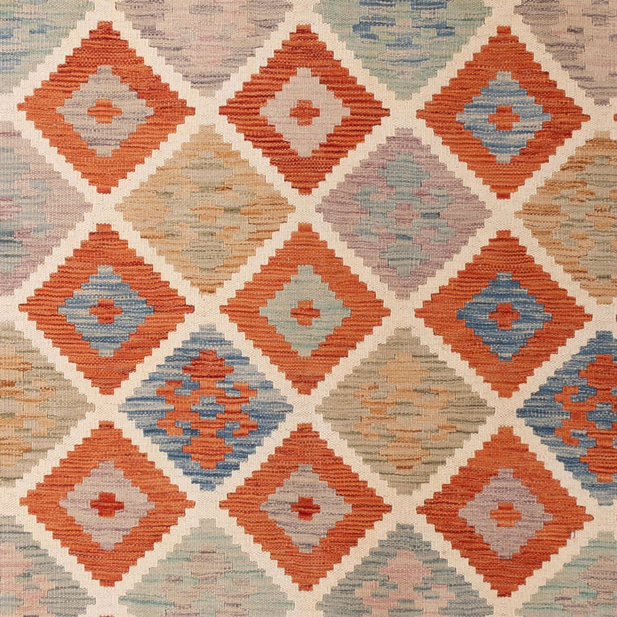 Kelim Carpet - Splash - 300 x 200 cm - flerfärgad