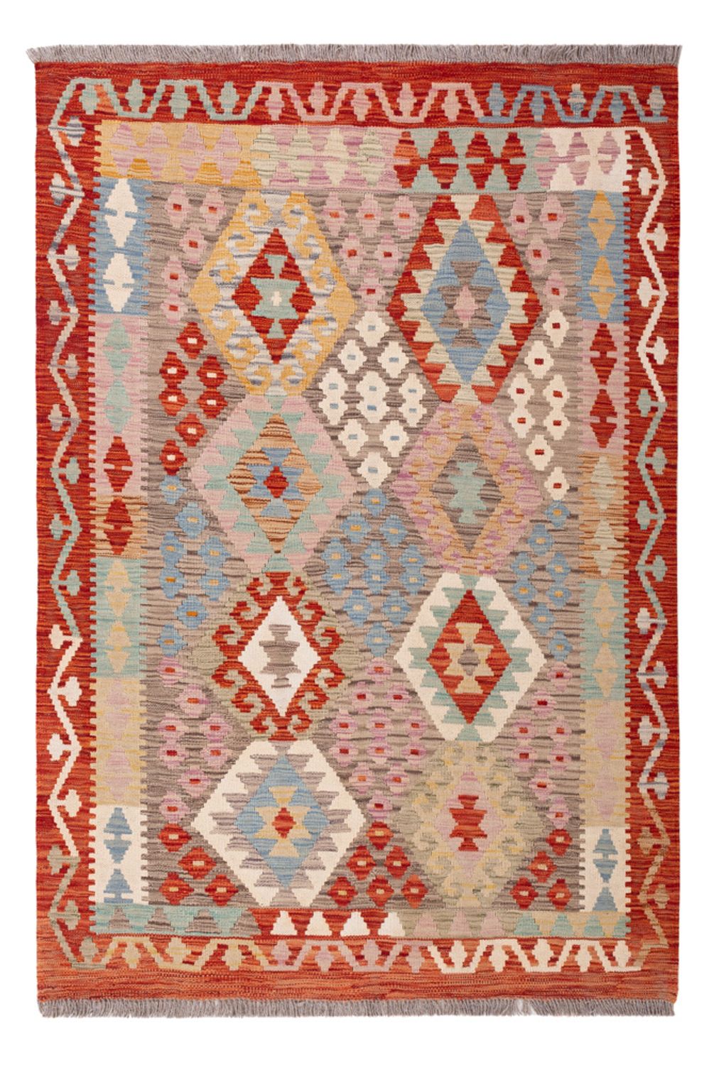 Kelim Carpet - Splash - 176 x 118 cm - flerfärgad