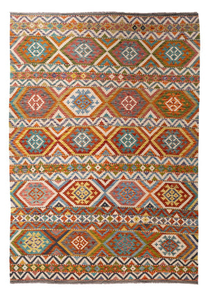 Kelim Carpet - Splash - 304 x 209 cm - flerfärgad
