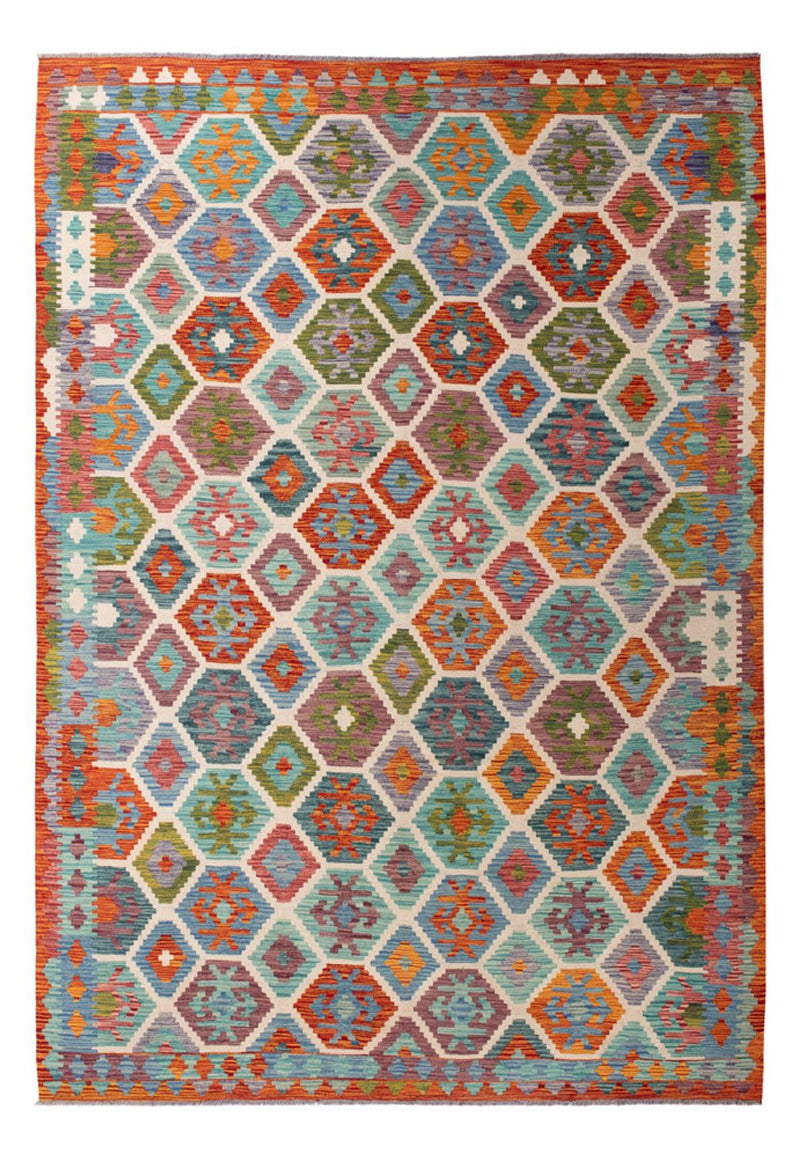 Kelim Carpet - Splash - 296 x 204 cm - flerfärgad