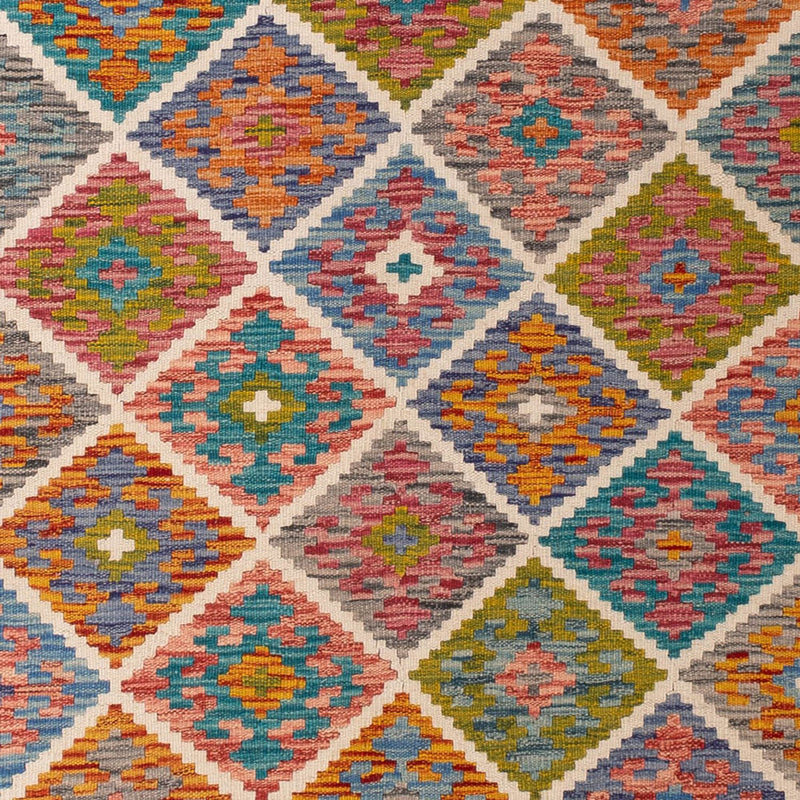 Kelim Carpet - Splash - 290 x 200 cm - flerfärgad