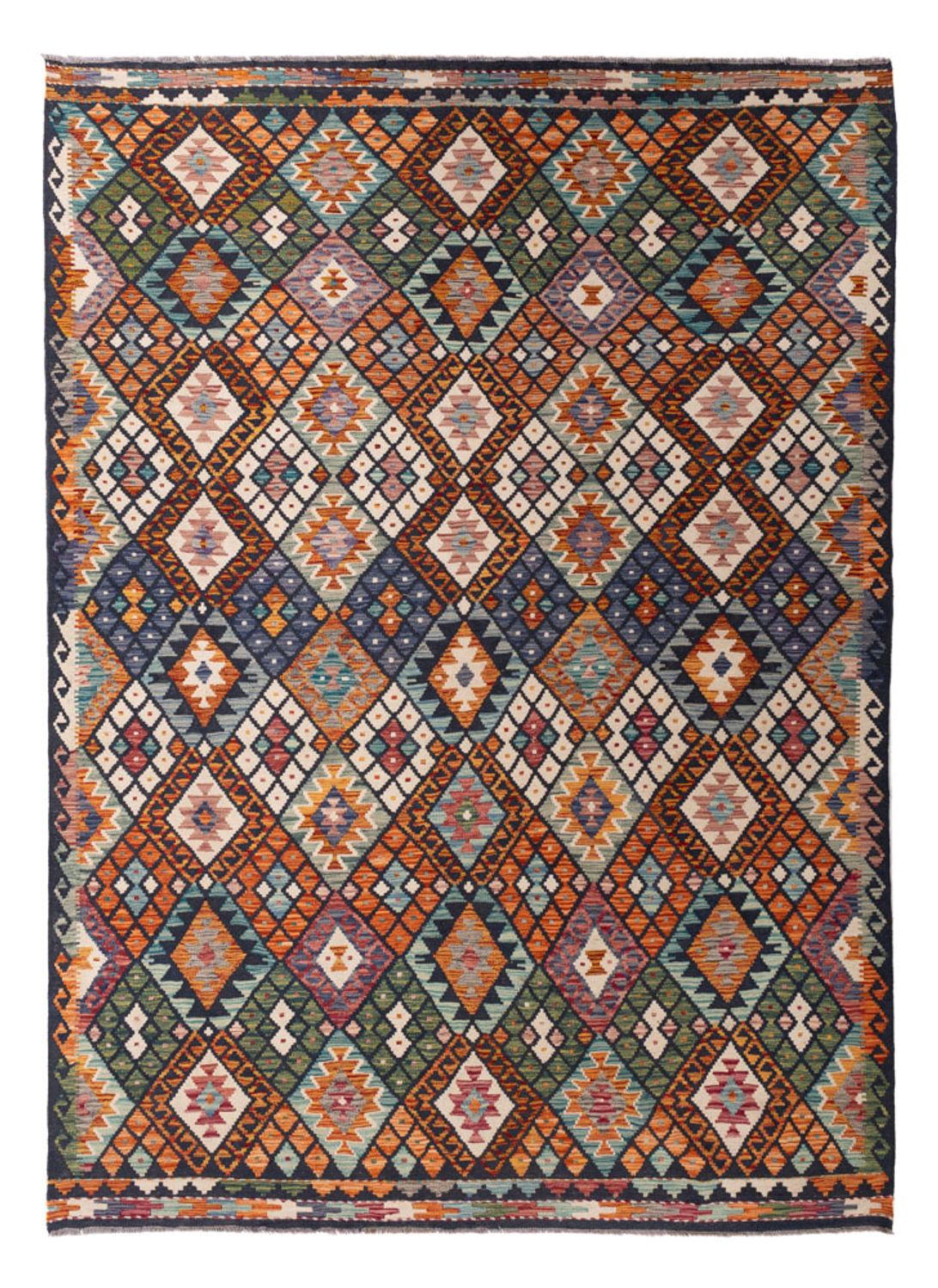Kelim Carpet - Splash - 290 x 206 cm - flerfärgad