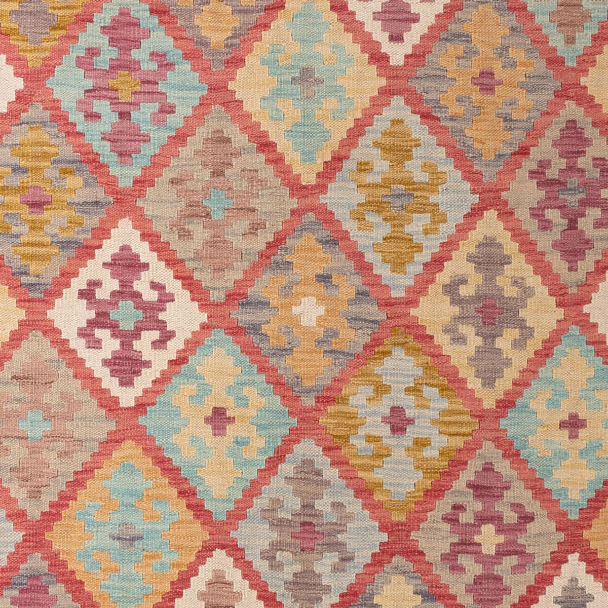 Kelim Carpet - Splash - 299 x 206 cm - flerfärgad