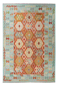 Kelim Carpet - Splash - 305 x 195 cm - flerfärgad