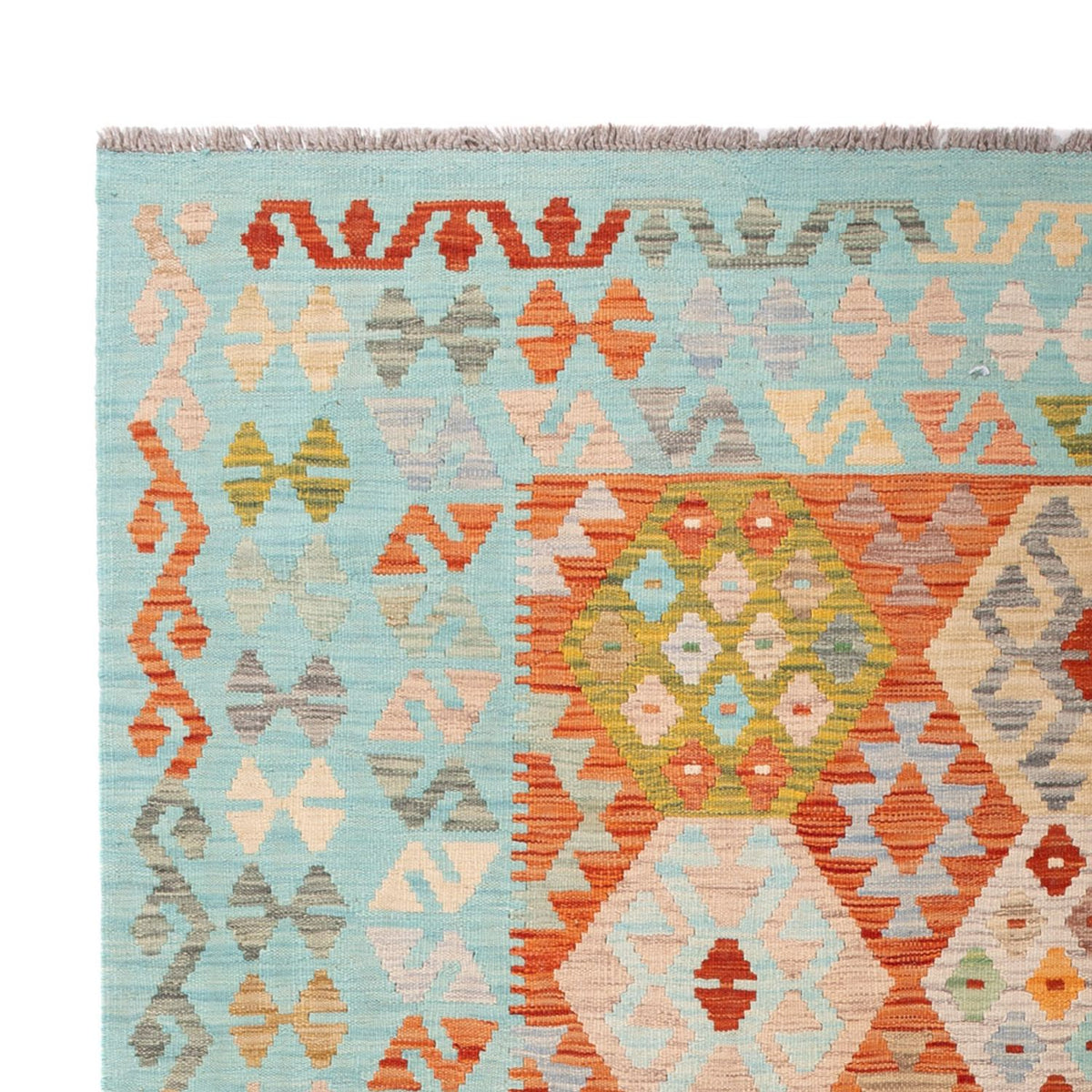 Kelim Carpet - Splash - 305 x 195 cm - flerfärgad