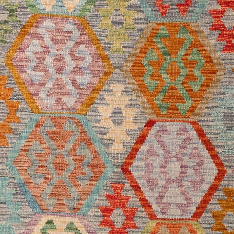 Kelim Carpet - Splash - 294 x 202 cm - flerfärgad