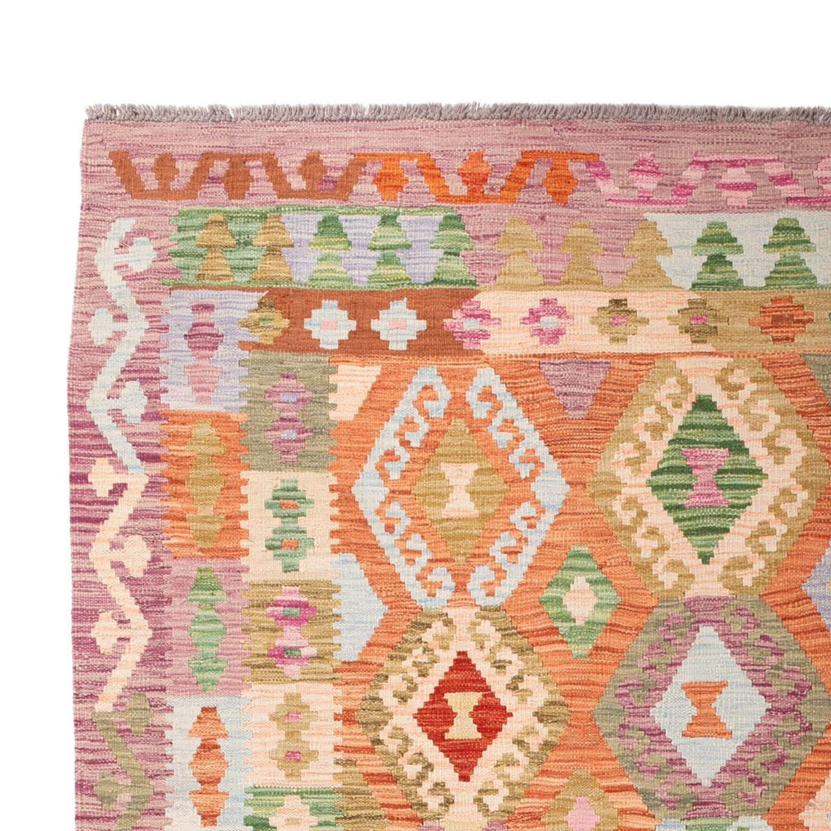 Kelim Carpet - Splash - 304 x 205 cm - flerfärgad