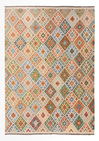 Kelim Carpet - Splash - 299 x 206 cm - flerfärgad